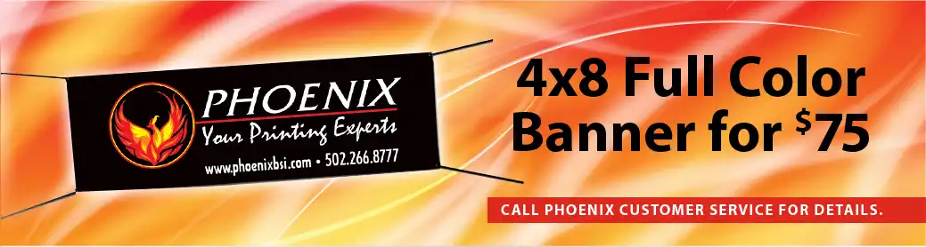 4x8 full color banner for $75